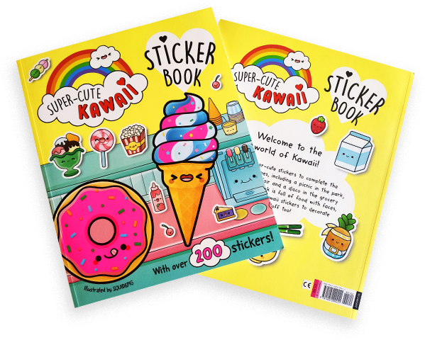 Super-Cute Kawaii Sticker Book :: Behance