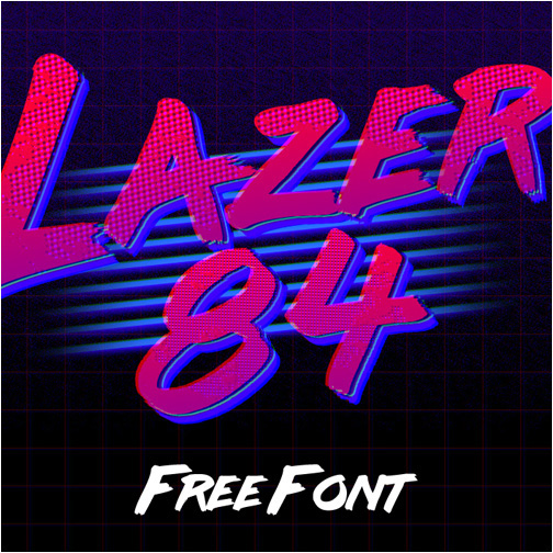 LAZER 84 - Free Font