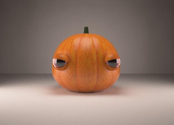 3D CGI Halloween monster cute bad pumpkin skeletton video game Scary television horror movie