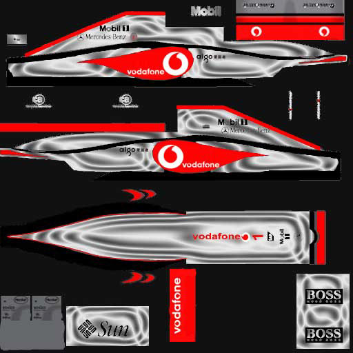 skins Formula 1 3D model technical illustration