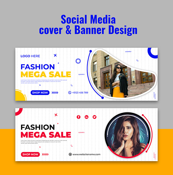 Facebook Cover Banner Design, Social Media Cover Design