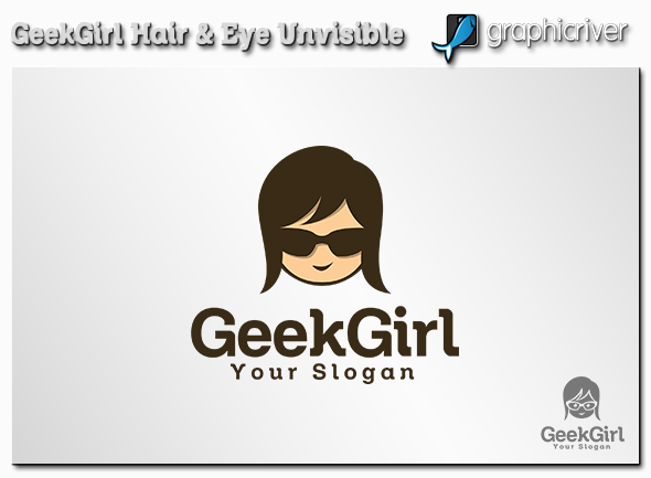logo design Character graphic Illustrator vector geek girl nerd