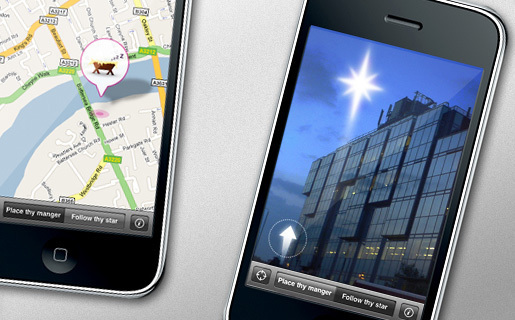 agency republic A Way to a Manger iphone app Christmas augmented reality navigation