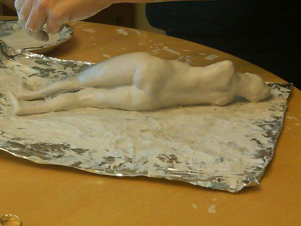 sculpture Human Figure female figure nude clay body rest peace tranquility tranquil Form Human Form female form