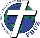 logo first baptist church Zachary Swoosh seeking serving sharing fbcz