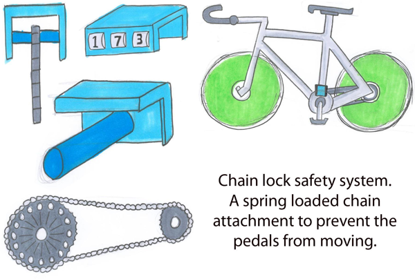 Cycling cycle Bike riding Transport Secure security design product safe lock bridge modern Unique clever
