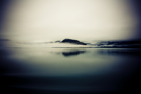 Alaska seascape fog Ocean