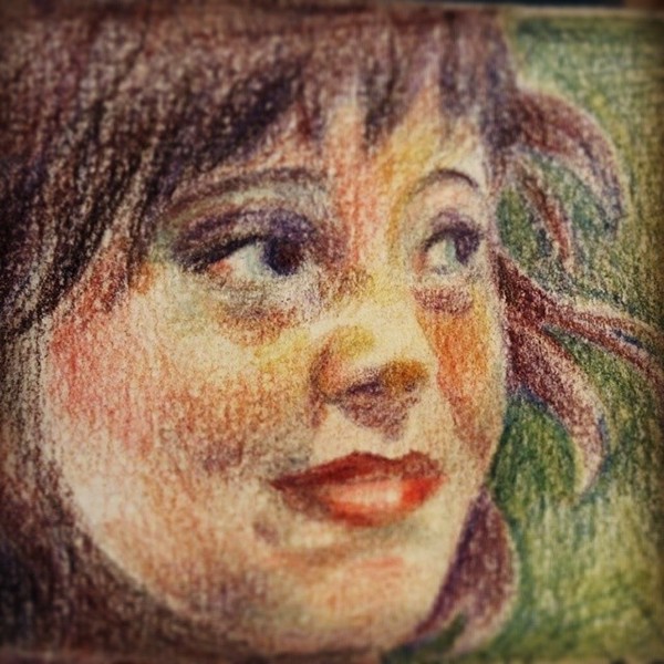 colored pencil sketch fairy