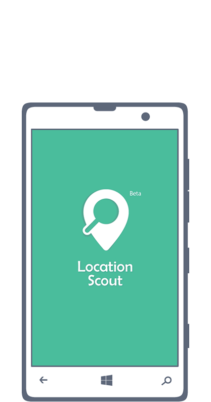 windows phone Location scout mobile development apps location places green metro Clean Design