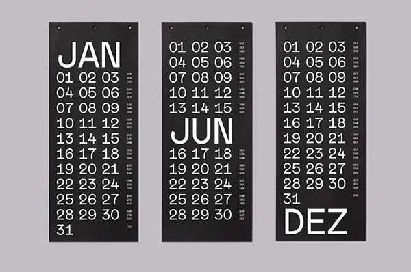 2023 Typographic Calendar