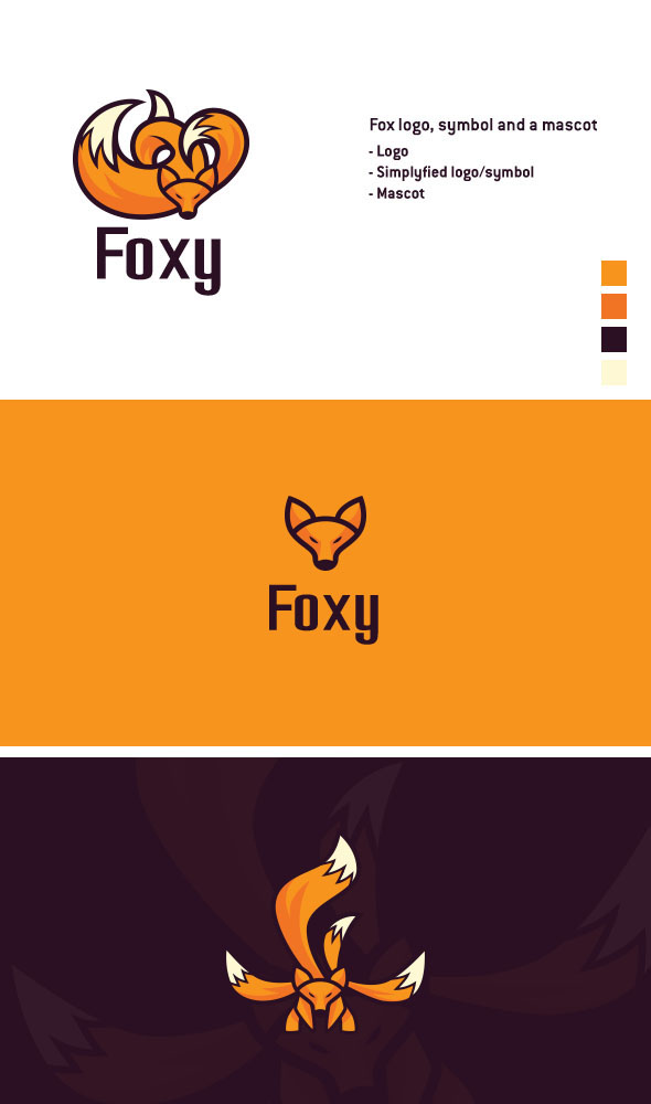 logo animal FOX Mascot Character Darko Efremov