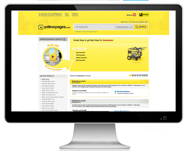 yellowpages Yellow Pages online directory directory local search b2b e-commerce