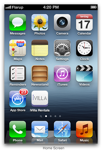 iphone app GUI UI app design