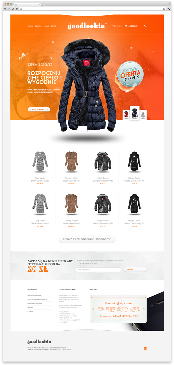 goodlookin online store clothes skinder dawidskinder challenge zabrze poland Ecommerce studio graphic design studio