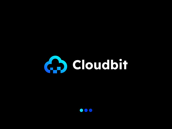cloud technology logo, branding design, icon