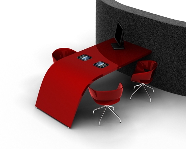 iPad table Design furniture ipad insert ipad tale. ipad furniture