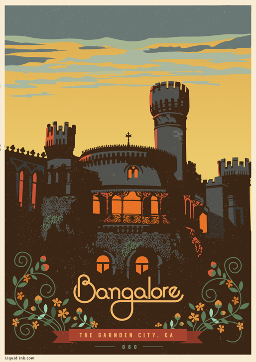 post cards  posters India bangalore  hampi  belur mysore gol gumbaz  vintage  Vintage Posters  Travel  Travel Posters