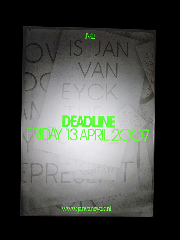 Recruitment Campaign 2007/8 Jan Van Eyck Matthijs van Leeuwen poster brochure