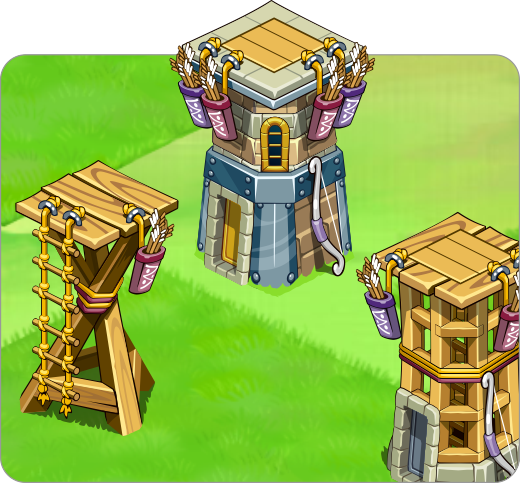 Free Archer Towers Pixel Art for Tower Defense 