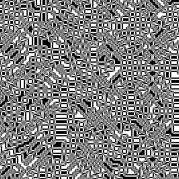 The Blurve 1-bit RGB Algorythm Generated abstract pixels