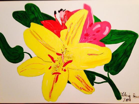 Lilies oil paints Creativity
