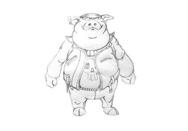 pig Character cartoon
