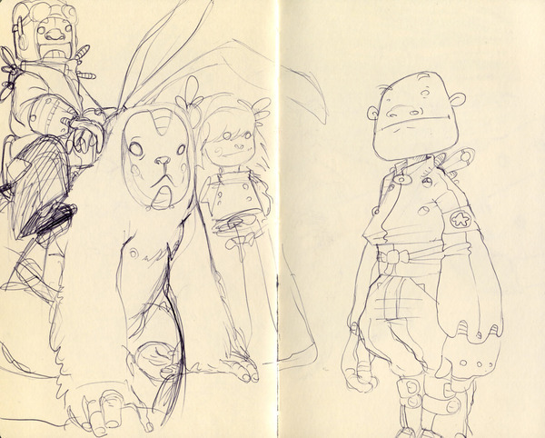 David Sossella Sossella kaze Gusto Robusto draw comics sketch sketches moleskine Character