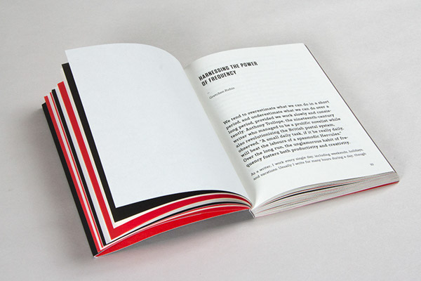 book  99u  design  print Behance simple clean modern black red tungsten