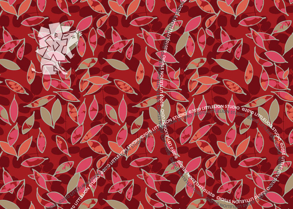 vector seamless pattern leaves littlelion leaf Nature wallpaper background