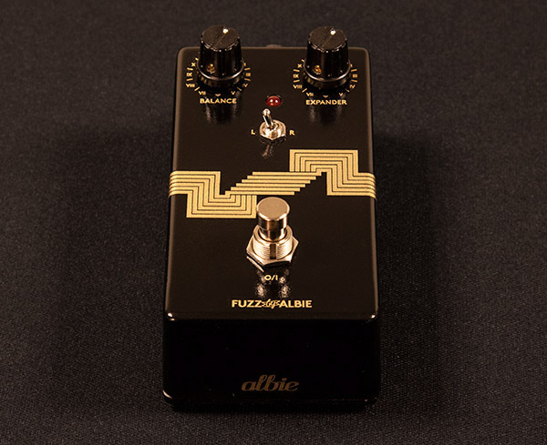 pedal effect Fuzz guitar electronic product gold metallic decals Custom black gloss