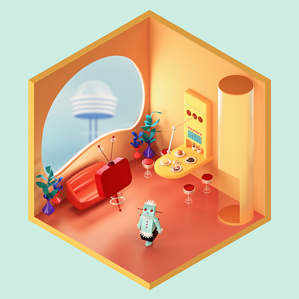 The Jetsons Living Room — The Rooms Project
