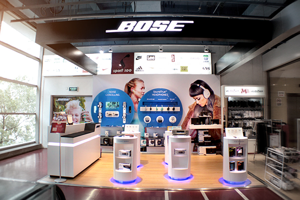 Bose MGM Retail Retail design shanghai DESIGNOVERLAY DESIGN OVERLAY