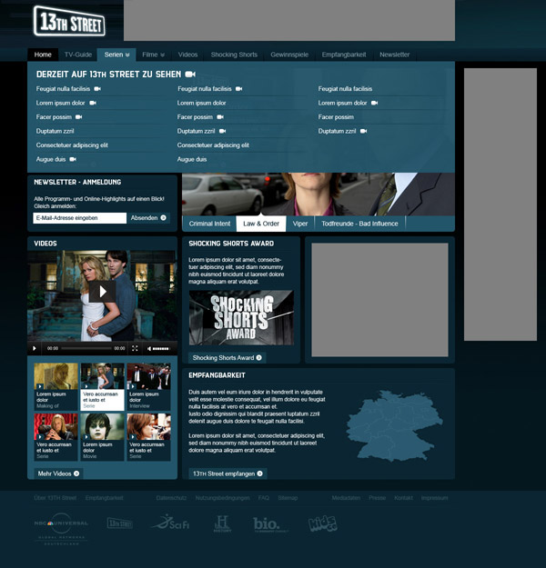 Screendesign portal