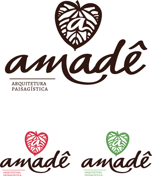 brand visual identity type amade logo identidade visual Rustico rustic pattern red leaf folha leaves green