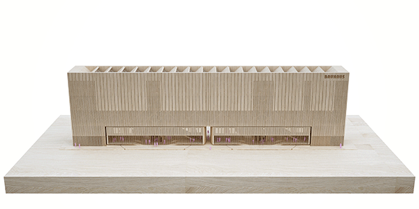 bauhaus flexible rotating museum Park wood facade adapting architecture interact design Penda chris precht