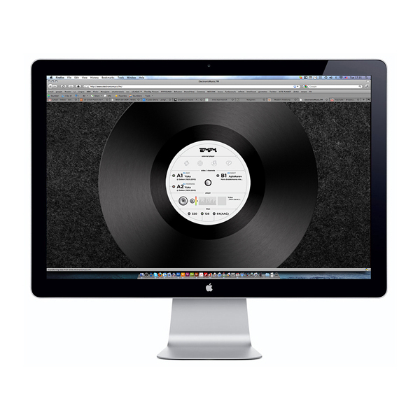 electronic music graphic design  Interface Online Radio