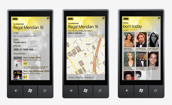 windows phone 7 mobile phone imdb Phone Application Microsoft Phone Identitymine panorama Mobile Application Internet movie database Metro Interface metro Movies mobile Windows Phone 7 IMDb imdb app Imdb Phone app IMDb visual design IMDb Phone iphone windows phone IMDb Marketplace IMDb Panorama