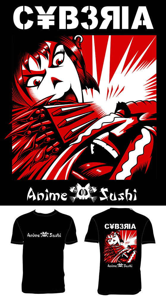 apparel t-shirts ephemera flyers web assets anime