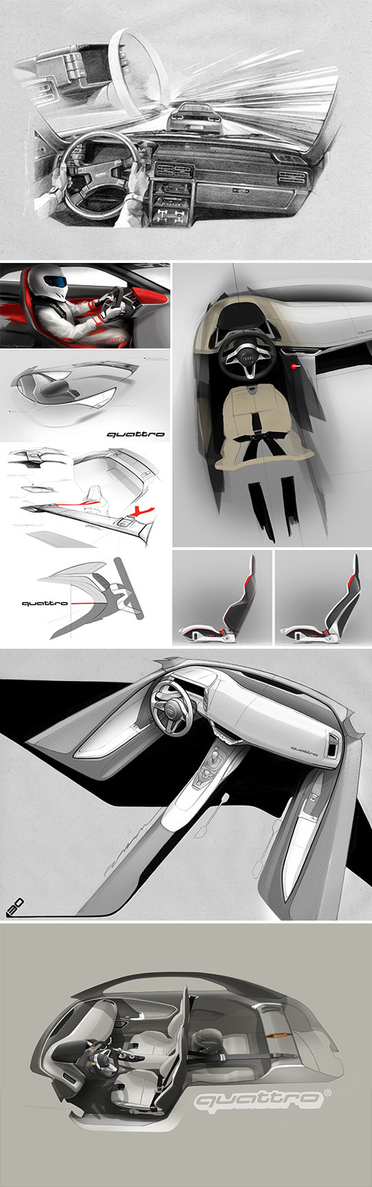Audi quattro Interior design concept design munich prototype showcar