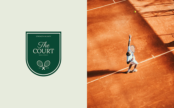 THE COURT / Tennis club brand idenity