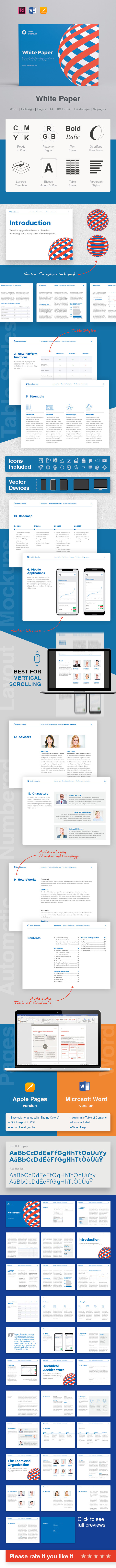 Landscape White Paper Template on Behance Pertaining To White Paper Report Template