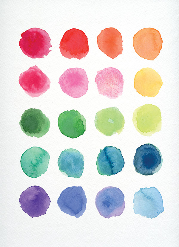 free watercolors texture bright watercolor rainbow White