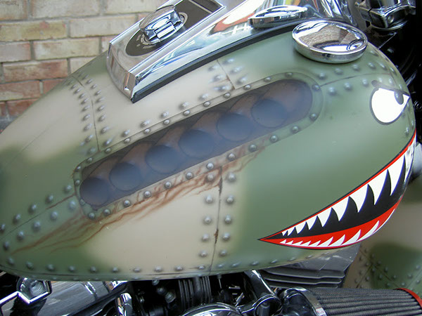P40 WarHawk Themed Harley