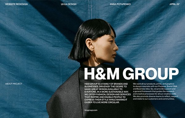 H&M GROUP | Corporate website redesign