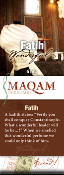 perfume natural maqam Packaging Label