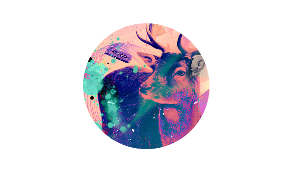 woman mind twisted imagination deer colourfull