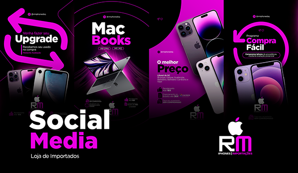 Social Media | RM iPhones Importações