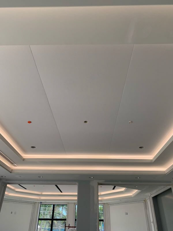stretched fabric ceiling