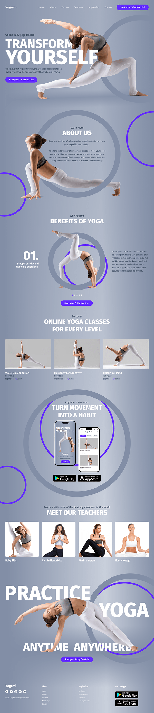 Yoga Training Website and App