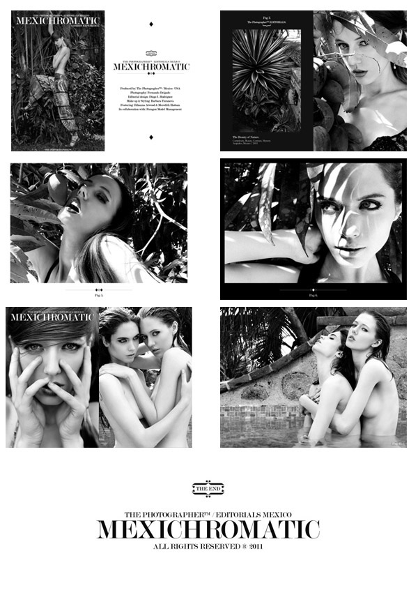editorial black & white magazine agency model The Photographer mexico moda rhianna atwood meredith hattam diego l rodriguez Fernando Delgado barbara turanova